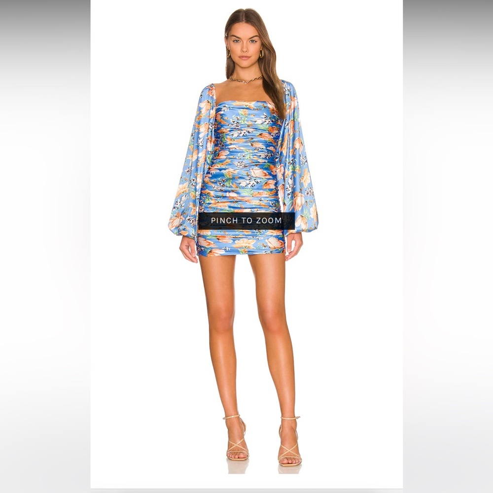 Nookie Simone long sleeve mini dress in black